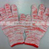 Knit Gloves safety working gloves,cotton polyester multi color protect hand
