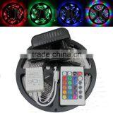 3528 5m RGB 300 LED SMD Flexible Light Strip Lamp+24 Key IR+12V 2A Power Supply