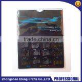 High Definition Custom Printed Calender and Card Holder,soft Plastic Card Holder