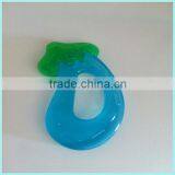 Eggplant Shape Water Flooding Teether Water-filled Teether Silicone Pendant Teether