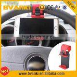 Wholesale Support TPU+PC Material And No Charger Car Steering Wheel Mobile Phone Holder For Smartphone