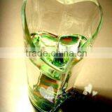 Heart Shaped Glass Flower Vase, Home Decoration, Garden Ornament thumbnail-1