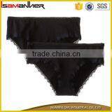 2pcs Set Custom Soft Comfort Cheap Cotton Lace New Model Lady Panties thumbnail-2