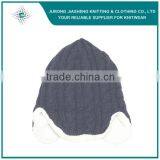 100% Acrylic Jacquard Canada Custom Earflap Cap thumbnail-3