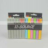 12pc Dustless Color &white Chalk