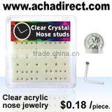 Acrylic Nose Piercing Jewelry Nose Studs thumbnail-1