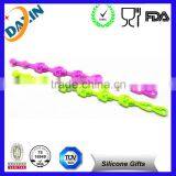 Debossed Logo Color Filled Custom Silicone Bracelets for Gifts thumbnail-2