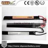 VB LiFepo4 Airsoft battery 9.9V 15C 1100mah 3 pieces/3 sticks crane stone AK battery with mini Tamiya deans connector