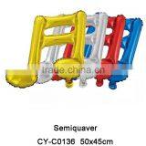 2016 Hot Sale Inflatable Quaver Shaped Foil Balloon, Party Decoration Ballon thumbnail-2