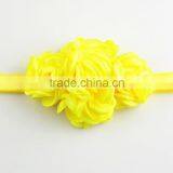 Latest Burned Satin Flower Headband For Kids,Top Stretch Headband For Girls Quality Choice thumbnail-5