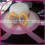 2015 New Design Cheap Fashion Summer Flower Beach Party Hat