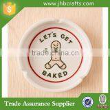 White Oil Painting Pocket Ashtray Home Decoration thumbnail-2