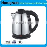 Stainless Steel 1.7L good quality electric boil samovar kettle/electrical kettle zhongshan