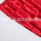 Polyester Knitting Velvet Emboss Decoration Home Textile Fabric Brush Strip Pattern Cushion Home Textile Fabric