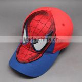 CUSTOM KID'S CAP CHILDREN CAP WITH SPIDER MAN FACE EMBROIDERY
