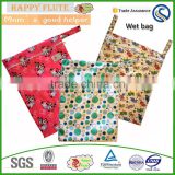 Happy flute Polyester Material Diaper Wet Bag washable diaper bag baby bags for mothers pul fabric waterproof china wholesale