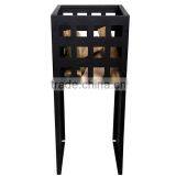 Esschert Design Square Shaped Outdoor Garden Fire Basket thumbnail-4