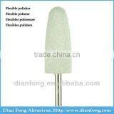 3/32" HP Shank Bullet Shaped White Universal Rubber Polishers China Dental Products Wholesale