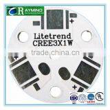 Single Layer Aluminum Immersion Gold White Ink Led Pcb