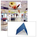 14ft Ceiling Banner Display Trade Show Triangular Hanging Sign (Single Sided Graphic)