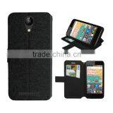 for Archos 50e Neon Hot Pink Silk Slim Stand Wallet Leather High Quality Factory Price thumbnail-6