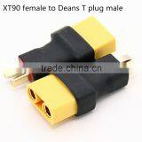XT90 Female to Deans T Male Adapter Connector for rc Lipo Battery