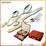 Cutlery Set Wooden Box, Cutlery Set 72, Gold Cutlery Set thumbnail-6