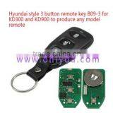 3 Button Remote Key B09-3 for KD300 and KD900 to Produce Any Model Remote