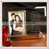Wholesale Glass Lovers Photo Frame For Wedding Souvenir thumbnail-1