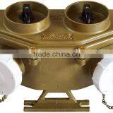 Marine Dual Brass Socket With Switch thumbnail-1