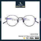High Quality Retro Round Glasses Men Metal Eyeglasses Blue Color Prescription Lens Spectacle Optical Frames 1819-57 thumbnail-5