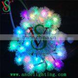 LED Holiday RGB Fluffy Ball String Light Changing Color Wedding Decoration thumbnail-3