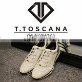 2016 Cheap Genuine Leather Stripe White High Heel Sport Casual Shoes thumbnail-3