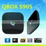 Top Quality Q Box 4k ott tv box quad core amlogic s905 QBOX android 5.1 tv box 2G 16G