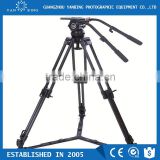 Professional video camera tripod secced Reach Plus 4 tripod with pan bar and ground spreader loading 32kg