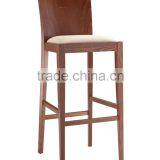 Factory Price Modern Wooden Bar Stool Plywood Backrest Chair thumbnail-1