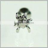 Cool 316L Steel Spider Shape Lip Ring Body Piercing Jewelry