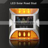 Yellow LED Flashing Light Cat Eye Reflective Aluminum Solar Road Marker thumbnail-3