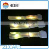 Custom Nylon rfid led Flashing Bracelet for Party Events