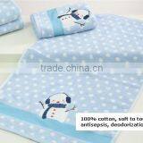 High Quality Cotton Towel Bath Set With Snowman Pattern thumbnail-3