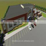 Low Cost Galvanized Steel Frame Kit Market Building Design thumbnail-4