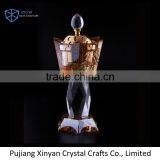 European Style Golden Metal Crystal Incense Burner thumbnail-1