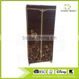 Store More Non Woven Dark Brown Printing Storage Wardrobe With Zipper thumbnail-1