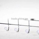 Store More Simple Chrome Plating 5 Rack Plastic Bead Door Hook thumbnail-2