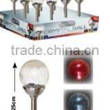 Stainless Steel Colour Changing Solar Crackle Globle Glass Ball Lawn Light Yard Path Light Solar Lamp Solar LED Light thumbnail-2