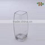 Quality Clear Square Glass Vase for Flower Arrangements thumbnail-1