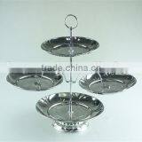 Stainless Steel Hot New Portable Decorative Fruit and Cake Plate With 4 Layers thumbnail-2