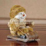 Set of 3 Christmas Table Decoration Resin Christmas Snowman Figurine thumbnail-5