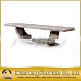 Stainless Steel Marble Top tv Stand thumbnail-2