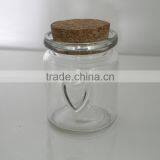 Cheap Transparent Glass Food Jar With Wooden Lid